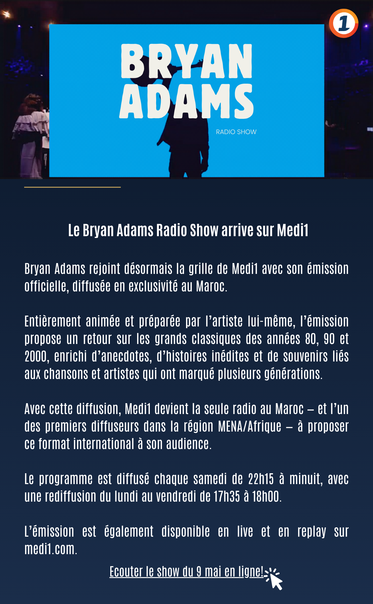 Bryan Adams Radio Show